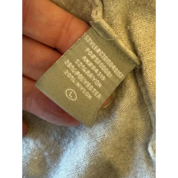 EVOLUTION by CYRUS Tan Duster Cardigan Jacket Women size L - Picture 7 of 7